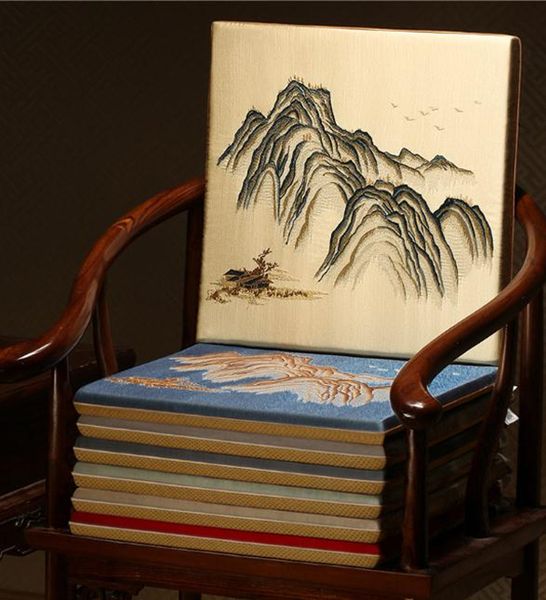 fine embroidered scenic chair seat cushion sofa pad office home decorative chinese silk satin armchair non-slip seatting cushion
fine embroidered scenic chair seat cushion sofa pad office home decorative chinese silk satin armchair non-slip seatting cushion