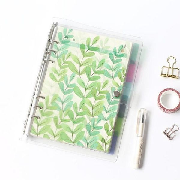 notepads a5/a6 6 holes colored index page spiral book loose leaf notebook category office planner accessories, Purple;pink
notepads a5/a6 6 holes colored index page spiral book loose leaf notebook category office planner accessories, Purple;pink