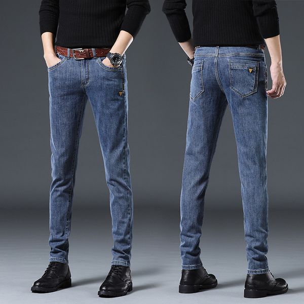 2021 new newly korean style fashion men jeans elastic casual denim pencil pants hombre designer stretch retro skinny fit long trousers aaf8, Blue
2021 new newly korean style fashion men jeans elastic casual denim pencil pants hombre designer stretch retro skinny fit long trousers aaf8, Blue