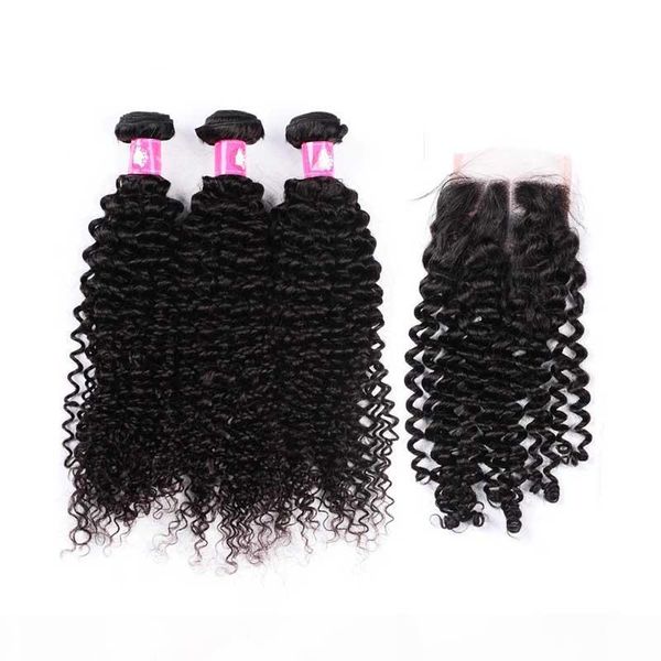 7a deep curly virgin brazilian hair bundles with lace closure unprocessed peruvian human hair weaves with closure 1b black soft hair weft
7a deep curly virgin brazilian hair bundles with lace closure unprocessed peruvian human hair weaves with closure 1b black soft hair weft