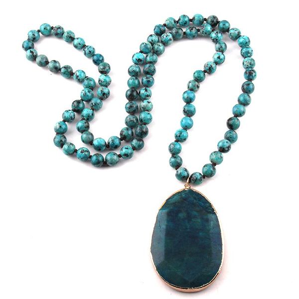 moodpc fashion bohemian tribal jewelry long knotted stone pendant necklaces women ethnic necklace, Silver
moodpc fashion bohemian tribal jewelry long knotted stone pendant necklaces women ethnic necklace, Silver
