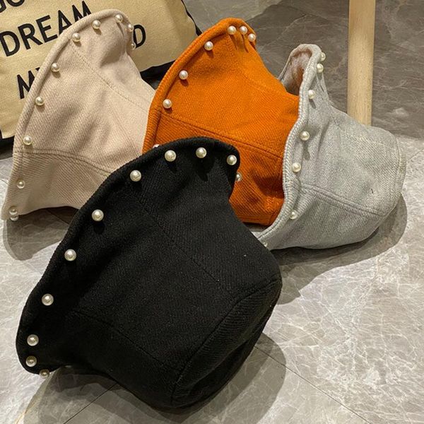 2021 korean trendy fisherman hats autumn and winter fashion solid pearl woolen bucket hat women retro casual versatile basin cap fishing cap, Blue;gray
2021 korean trendy fisherman hats autumn and winter fashion solid pearl woolen bucket hat women retro casual versatile basin cap fishing cap, Blue;gray