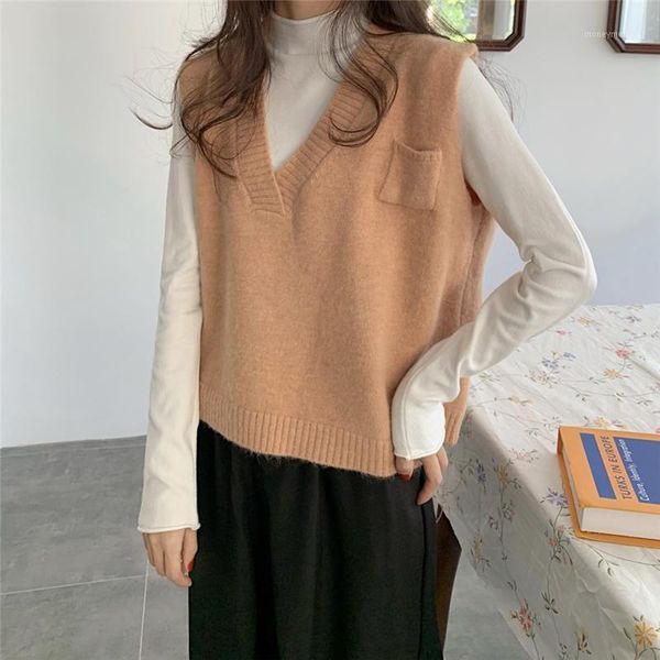 new v neck girls pullover vest sweater autumn winter orange knitted women sweatersvest sleeveless warm sweater white blue green1, White;black
new v neck girls pullover vest sweater autumn winter orange knitted women sweatersvest sleeveless warm sweater white blue green1, White;black