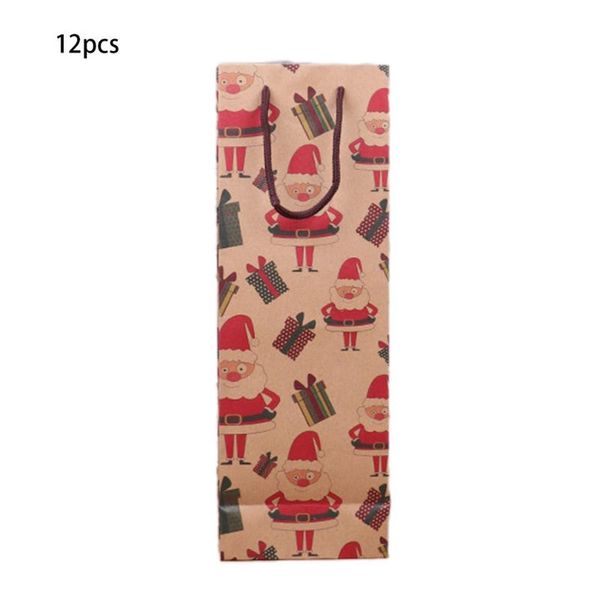 12pcs kraft paper bag christmas gift bag wine bottle cover gift holder reusable new year's products decor wine packing
12pcs kraft paper bag christmas gift bag wine bottle cover gift holder reusable new year's products decor wine packing