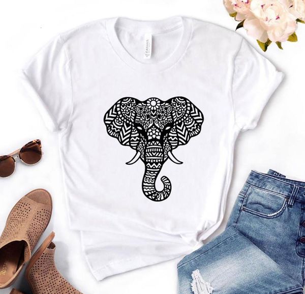 women t shirt mandala elephant print tshirt women short sleeve o neck loose t-shirt ladies causal tee shirt clothes, White
women t shirt mandala elephant print tshirt women short sleeve o neck loose t-shirt ladies causal tee shirt clothes, White