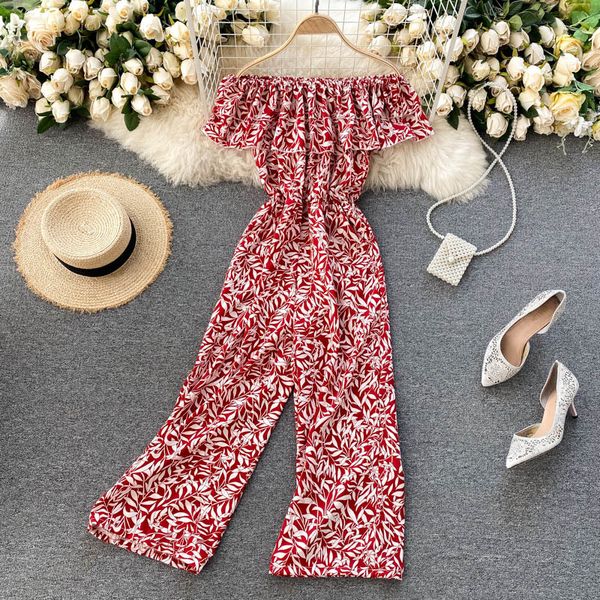 2021 new singiny feminine blhemian floral coveralls sweet ruffles slash neck breaks summer off shoulder long legged overalls fsyv, Black;white
2021 new singiny feminine blhemian floral coveralls sweet ruffles slash neck breaks summer off shoulder long legged overalls fsyv, Black;white