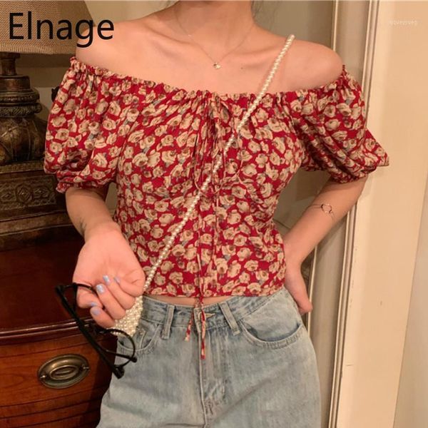 women's blouses & shirts elastic strapless floral print blouse blusas chiffon women spring summer bubble short sleeve crop vintage, White
women's blouses & shirts elastic strapless floral print blouse blusas chiffon women spring summer bubble short sleeve crop vintage, White
