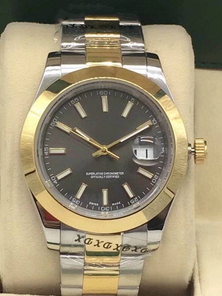 new classi fashion automatic men's watches 41mm calendar watch stainless steel 2813 mechanical movement ice out waterproof male wristwa, Slivery;brown
new classi fashion automatic men's watches 41mm calendar watch stainless steel 2813 mechanical movement ice out waterproof male wristwa, Slivery;brown