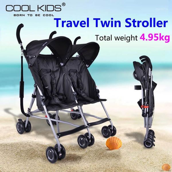 coolkids baby double stroller portable car umbrella suspension folding child twins trolley1
coolkids baby double stroller portable car umbrella suspension folding child twins trolley1
