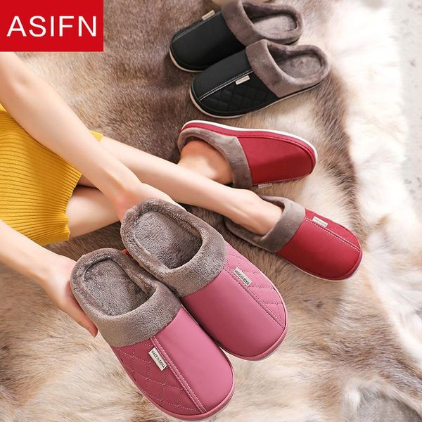 asifn women men home winter slippers pu leather memory foam indoor slippers non-slip warm house thick bottom plush shoes women, Black
asifn women men home winter slippers pu leather memory foam indoor slippers non-slip warm house thick bottom plush shoes women, Black