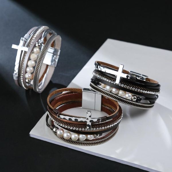 bangle leather bracelets black 5 strands multilayer cross wrap bohemian bracelet christmas gift jewelry for women
bangle leather bracelets black 5 strands multilayer cross wrap bohemian bracelet christmas gift jewelry for women
