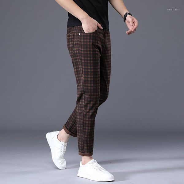 icpans plaid ankle length pants man straight fashion office formal men dress trousers1, Black
icpans plaid ankle length pants man straight fashion office formal men dress trousers1, Black