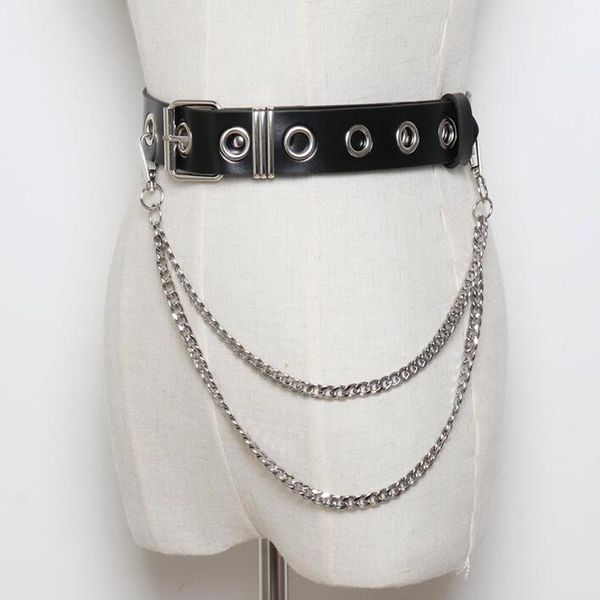 women new street long big ring chain belt rock punk trousers hipster waist belt hiphop pant jean tassel chain accessories, Black;brown
women new street long big ring chain belt rock punk trousers hipster waist belt hiphop pant jean tassel chain accessories, Black;brown