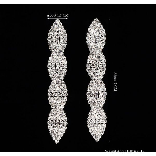 yfjewe new style earring female fashion crystal drop long earrings for women bridal wedding jewelry gift sqcamd homes2007, Silver
yfjewe new style earring female fashion crystal drop long earrings for women bridal wedding jewelry gift sqcamd homes2007, Silver