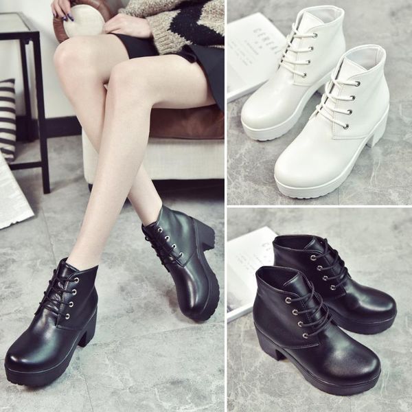 large size 35-41 size short boots for women spring and autumn round toe black white japanese heel platform high heel cos boots
large size 35-41 size short boots for women spring and autumn round toe black white japanese heel platform high heel cos boots
