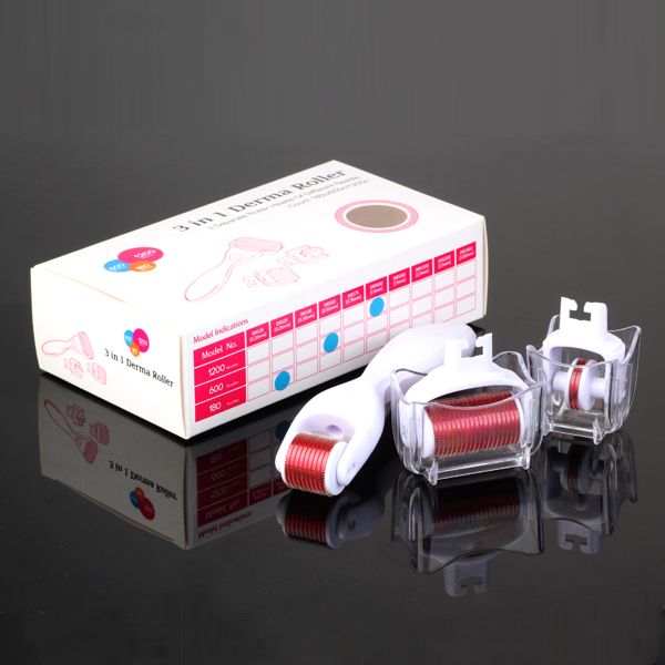 dhl fashion 3-in-1 kit derma roller for body and face and eye titanium micro needle roller 180 600 1200 needles skin dermaroller
dhl fashion 3-in-1 kit derma roller for body and face and eye titanium micro needle roller 180 600 1200 needles skin dermaroller