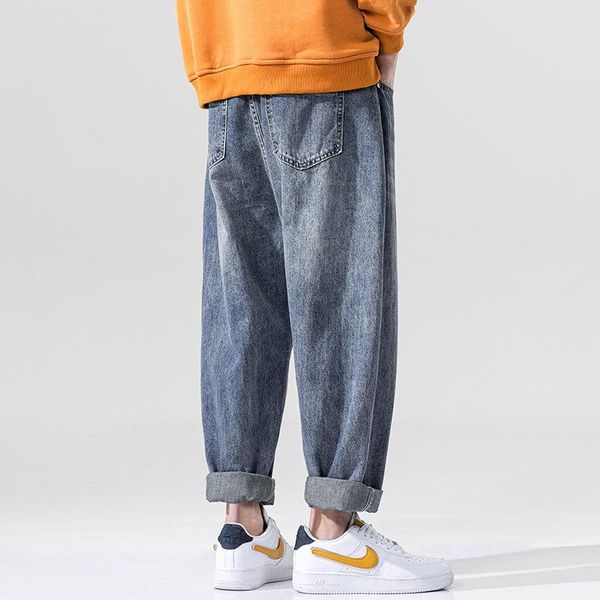 japanese large size washed distressed jeans for men and women retro letter printing old pants men's straight wide leg overalls, Blue
japanese large size washed distressed jeans for men and women retro letter printing old pants men's straight wide leg overalls, Blue