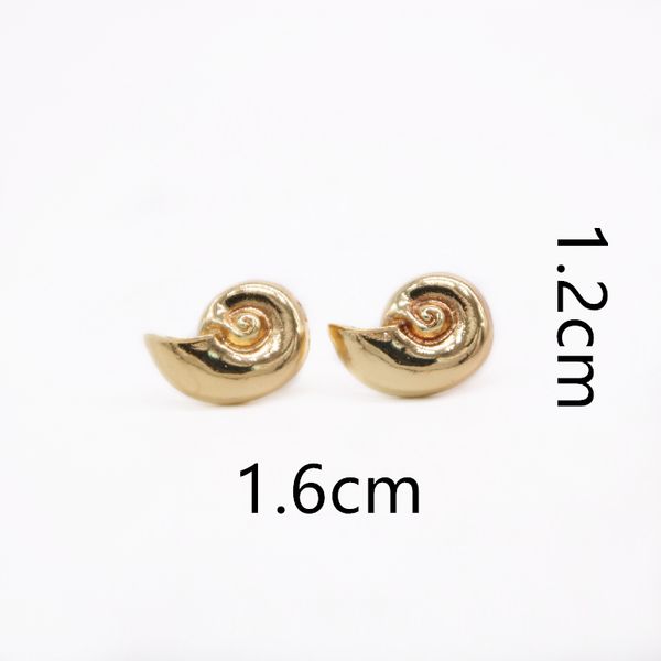 trendy conch stud spiral pattern earrings gold silver rose three color optional suitable for men and women, Golden;silver
trendy conch stud spiral pattern earrings gold silver rose three color optional suitable for men and women, Golden;silver