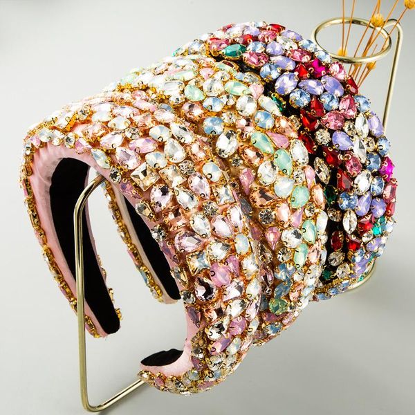 full rhinestone hairbands for women girls candy color crystal wide headband party catwalk head band headwear, Black;brown
full rhinestone hairbands for women girls candy color crystal wide headband party catwalk head band headwear, Black;brown