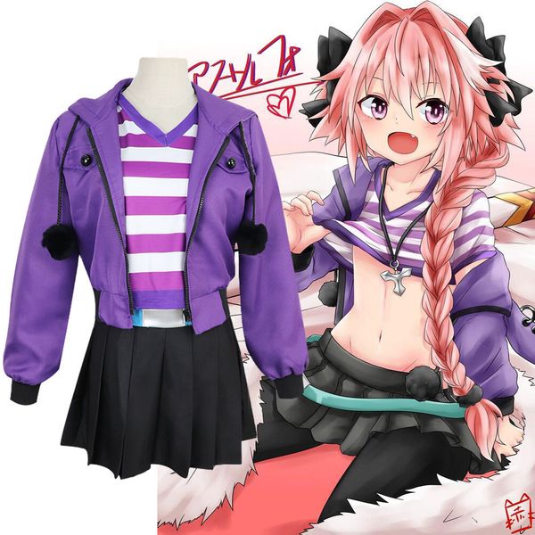 anime costumes anime fate apocrypha astolfo cosplay costumes fa rider astolfo cosplay costume casual suit coat full set cos wigs with shoes, Black
anime costumes anime fate apocrypha astolfo cosplay costumes fa rider astolfo cosplay costume casual suit coat full set cos wigs with shoes, Black