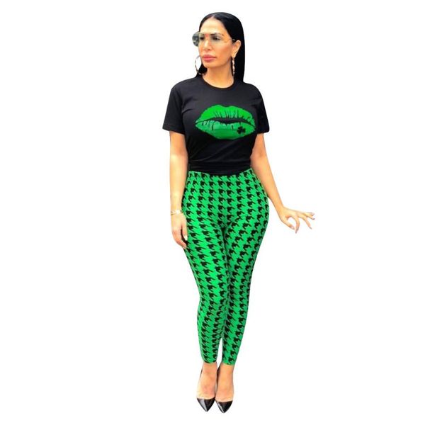 women's tracksuits estenala women two piece sets mouth printed short sleeve t-shirt & houndstooth bodycon pants, Gray
women's tracksuits estenala women two piece sets mouth printed short sleeve t-shirt & houndstooth bodycon pants, Gray