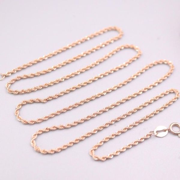 chains fine pure au750 18kt rose gold chain 1.5mmw women rope link necklace 20inch 1.6-1.8g, Silver
chains fine pure au750 18kt rose gold chain 1.5mmw women rope link necklace 20inch 1.6-1.8g, Silver