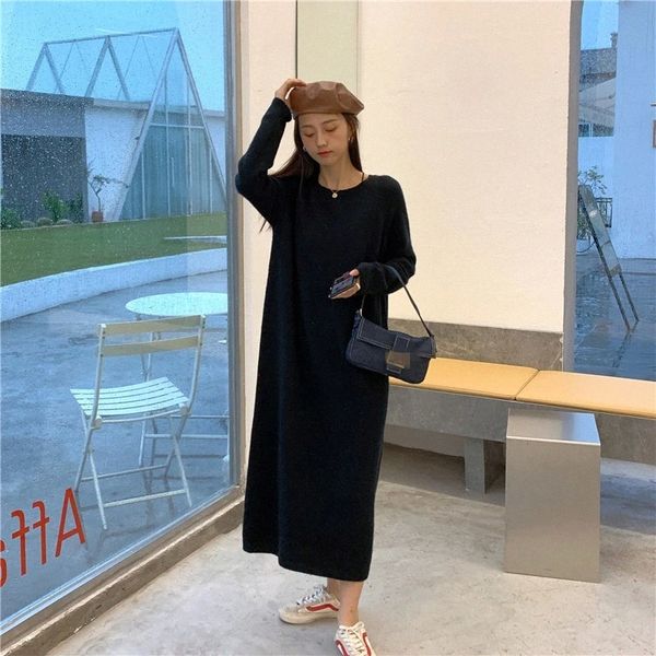 jxmyy 2020 new autumn and winter lazy style mid-length casual fashion knitted dress with sweater long skirt women #ci9f, Black;gray
jxmyy 2020 new autumn and winter lazy style mid-length casual fashion knitted dress with sweater long skirt women #ci9f, Black;gray