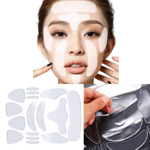 16pcs reusable silicone anti-wrinkle face forehead sticker cheek chin sticker facial eye patches wrinkle removal face lifting
16pcs reusable silicone anti-wrinkle face forehead sticker cheek chin sticker facial eye patches wrinkle removal face lifting