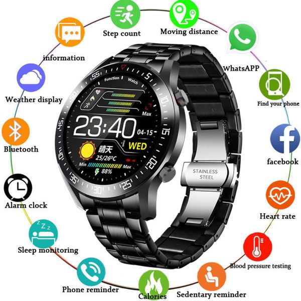 lige - men's steel watch, smart sports watch with heart rate and blood prsure control, 2020jk
lige - men's steel watch, smart sports watch with heart rate and blood prsure control, 2020jk