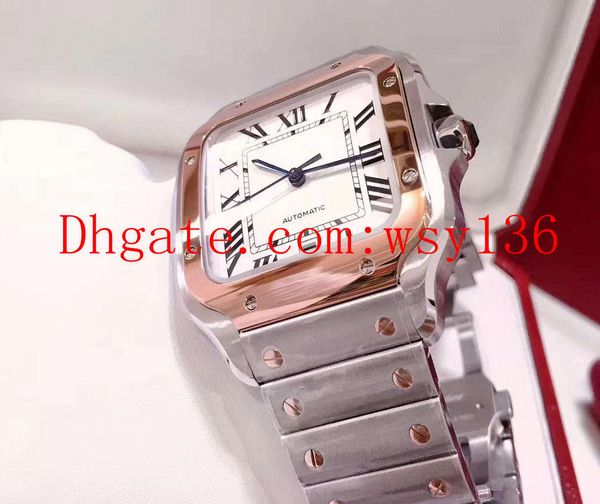 new w200728g steel and 18k rose gold silver dial men's automatic machinery movement watch mens wrist watches., Slivery;brown
new w200728g steel and 18k rose gold silver dial men's automatic machinery movement watch mens wrist watches., Slivery;brown