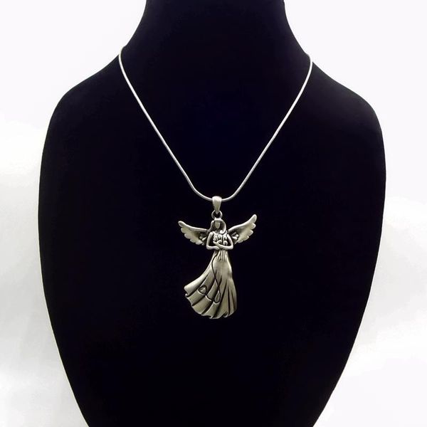 pendant necklaces vintage goddess necklace fairy holding flowers men women fashion jewelry, Silver
pendant necklaces vintage goddess necklace fairy holding flowers men women fashion jewelry, Silver