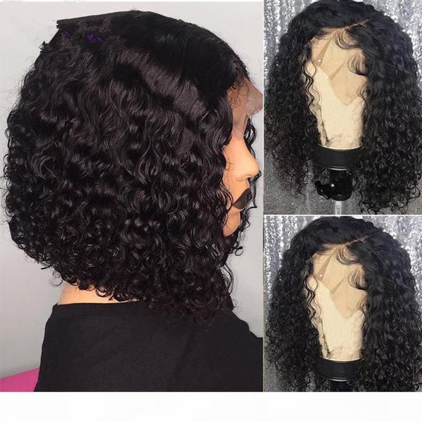 short bob lace front human hair wigs for black women brazilian remy hair deep wave lace front wig with baby hair, Black;brown
short bob lace front human hair wigs for black women brazilian remy hair deep wave lace front wig with baby hair, Black;brown