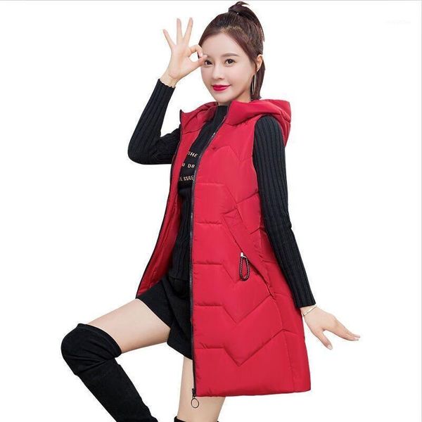 large size vest women waistcoat new 2020 sleeveless coat women clothes long slim thickening warm vests female jacket red1, Black;white 
large size vest women waistcoat new 2020 sleeveless coat women clothes long slim thickening warm vests female jacket red1, Black;white