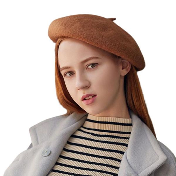 berets women's wool beret hat french style solid color warm casual beanie for winter fall, Blue;gray
berets women's wool beret hat french style solid color warm casual beanie for winter fall, Blue;gray