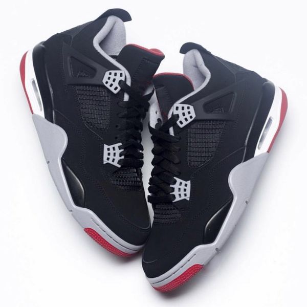 4 bred black red new 2019 released factory version 4s basketball shoes mens trainers suede sneakers with boxfast ship
4 bred black red new 2019 released factory version 4s basketball shoes mens trainers suede sneakers with boxfast ship
