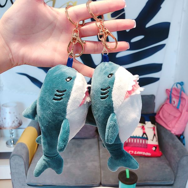 Creative cute blue shark plush pendant small doll bag hanging car keychain activity gift
Creative cute blue shark plush pendant small doll bag hanging car keychain activity gift