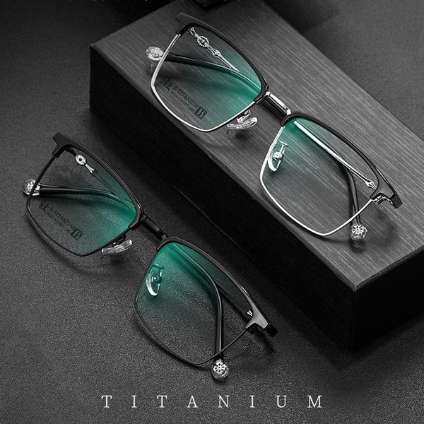 fashion sunglasses frames pure titanium glasses frame comfortable ultra light square myopia optical, Black
fashion sunglasses frames pure titanium glasses frame comfortable ultra light square myopia optical, Black