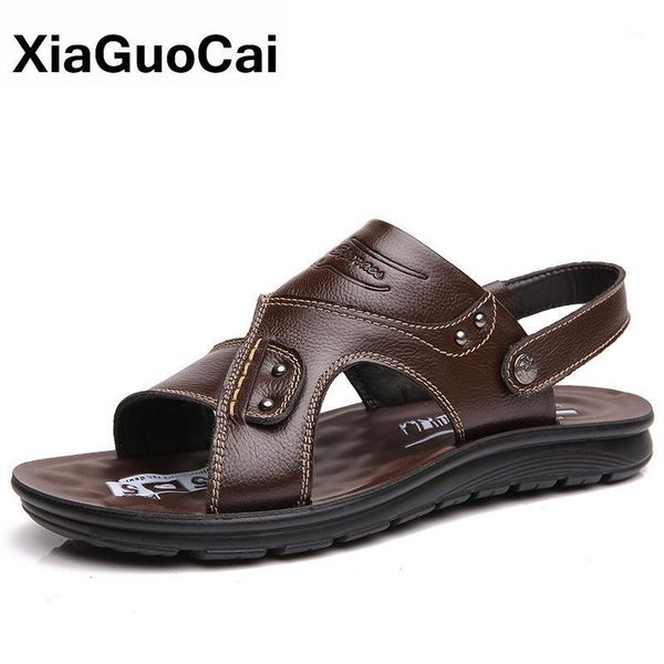 sandals men's genuine leather summer casual beach shoes man slippers non-slip classic fashion1, Black
sandals men's genuine leather summer casual beach shoes man slippers non-slip classic fashion1, Black