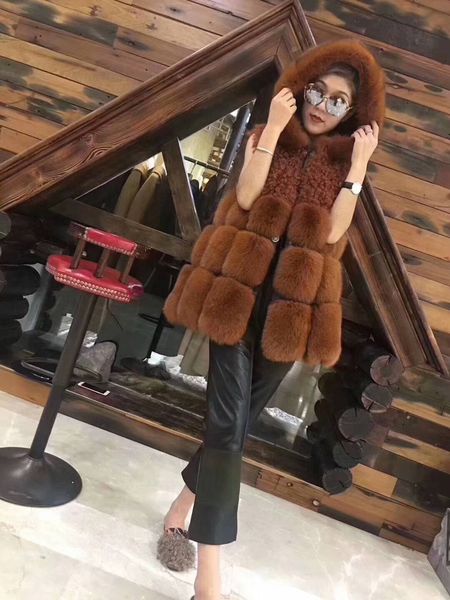 royal women all skin fox leather with hoodie winter jacket female hair lamb a korean version vest mdtn, Black
royal women all skin fox leather with hoodie winter jacket female hair lamb a korean version vest mdtn, Black