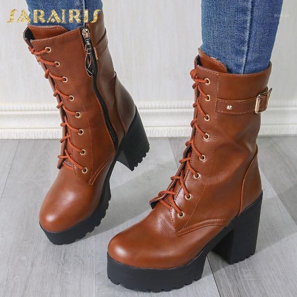 boots sarairis 2021 arrivals large size 44 lace-up ankle woman shoes platform chunky high heels spring autumn female1, Black
boots sarairis 2021 arrivals large size 44 lace-up ankle woman shoes platform chunky high heels spring autumn female1, Black