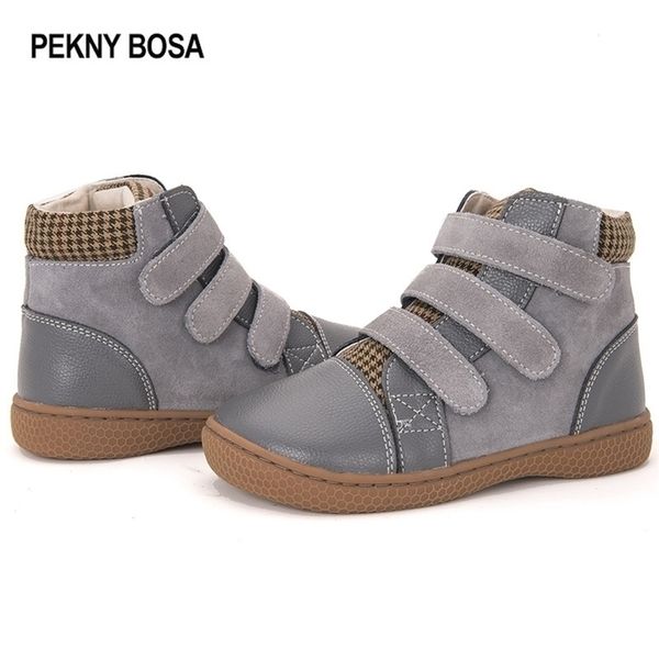pekny bosa brand leather shoes girls boots barefoot shoes ankle martin boots boys flat boots size 25-35 201113, Black;grey
pekny bosa brand leather shoes girls boots barefoot shoes ankle martin boots boys flat boots size 25-35 201113, Black;grey