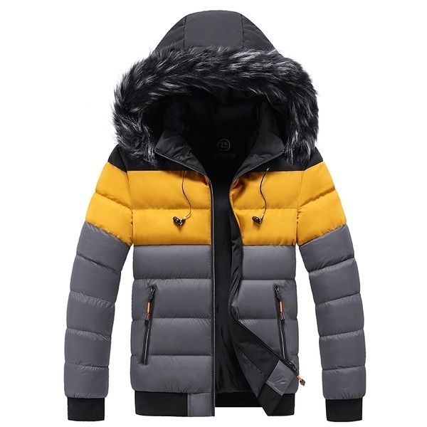 men winter jacket hooded fur collar mens parka jackets brand warm thicken windproof parkas male casual patchwork jacket 5xl 201204, Black
men winter jacket hooded fur collar mens parka jackets brand warm thicken windproof parkas male casual patchwork jacket 5xl 201204, Black