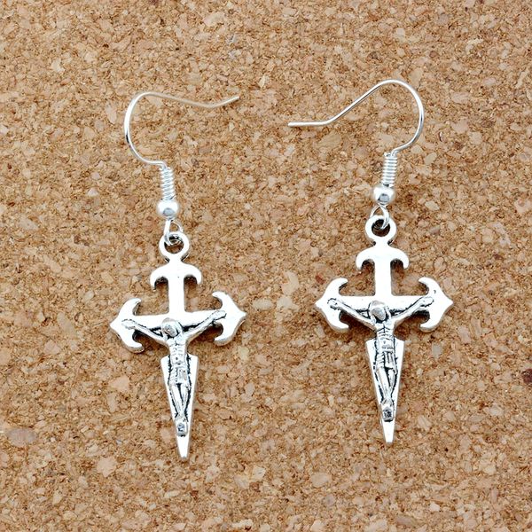 jesus christ crucifix religious cross earrings silver fish ear hook 24pairs/lot antique silver chandelier jewelry 16.5x46mm a-247e
jesus christ crucifix religious cross earrings silver fish ear hook 24pairs/lot antique silver chandelier jewelry 16.5x46mm a-247e