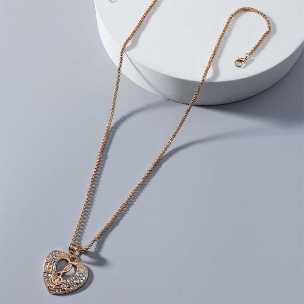 women fashion music-note design rhinestone decor pendant necklace jewelry gift, Silver
women fashion music-note design rhinestone decor pendant necklace jewelry gift, Silver
