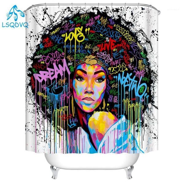 shower curtains art design graffiti hip hop african girl bathroom curtain frabic waterproof polyester bath with hook1
shower curtains art design graffiti hip hop african girl bathroom curtain frabic waterproof polyester bath with hook1