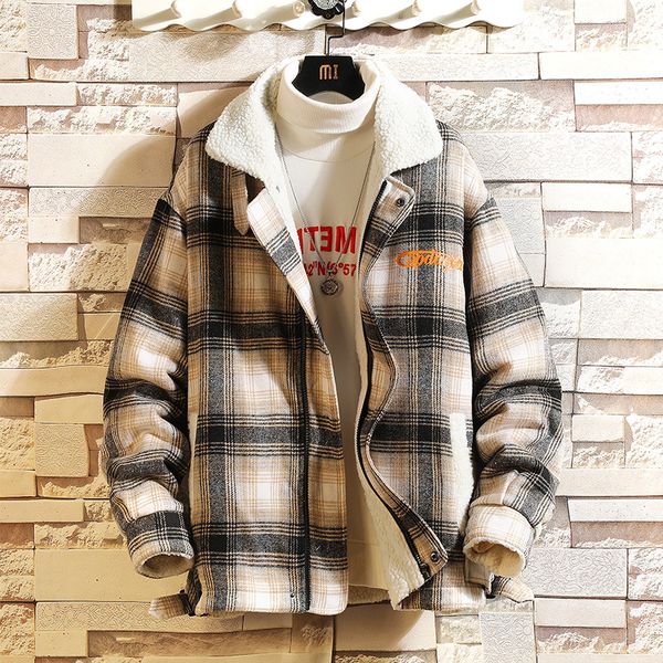 2021 new plaid wool mixtures of velvet trench black gray male jacket winter jackets qdvd
2021 new plaid wool mixtures of velvet trench black gray male jacket winter jackets qdvd