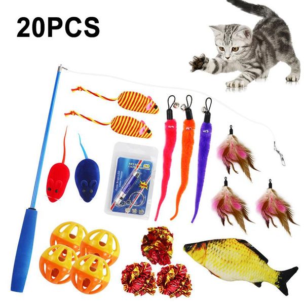 20pcs/set pet cat toys variety pack funny mouse catnip sisal balls gift feather toy set for cat kitten pet toy training supplies
20pcs/set pet cat toys variety pack funny mouse catnip sisal balls gift feather toy set for cat kitten pet toy training supplies