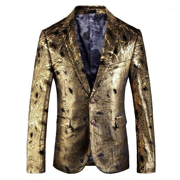 pyjtrl luxurious men shiny gold jacket two buttons slim fit blazer costume homme stage singers suit jacket1, White;black
pyjtrl luxurious men shiny gold jacket two buttons slim fit blazer costume homme stage singers suit jacket1, White;black