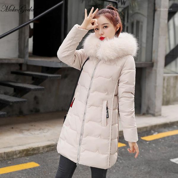 mokogoddess elegant medium long hooded parka with fur collar winter jacket women slim casual parka coat female office lady 20201, Black
mokogoddess elegant medium long hooded parka with fur collar winter jacket women slim casual parka coat female office lady 20201, Black
