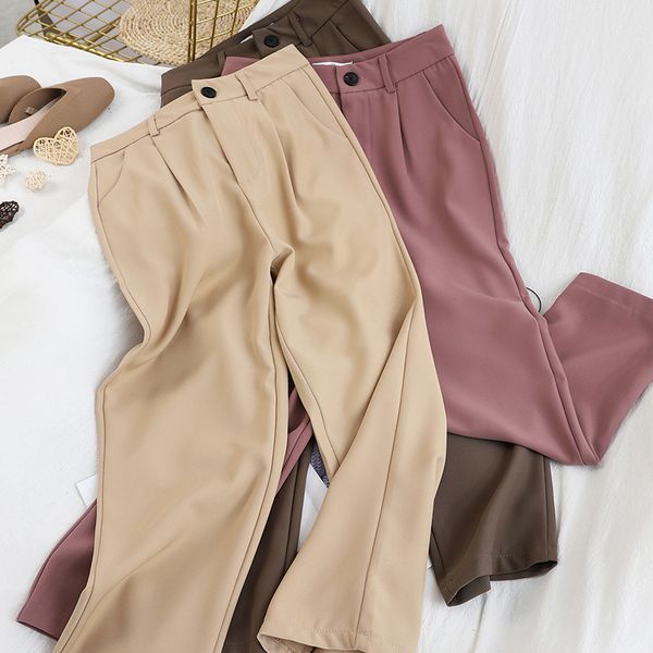 2021 new fashion women's high waist loose suit ladies'trousers stylish office line- ankle-length pants for woman yt50292 a9ht, Black;white
2021 new fashion women's high waist loose suit ladies'trousers stylish office line- ankle-length pants for woman yt50292 a9ht, Black;white